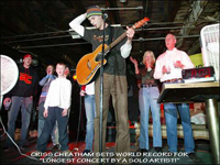 Criss sets the World Record in Clarksville, TN at the Warehouse